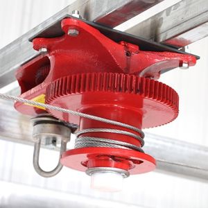 3500lbs Poultry Winch Brake Webbing Cable Double Speed Manual Hand