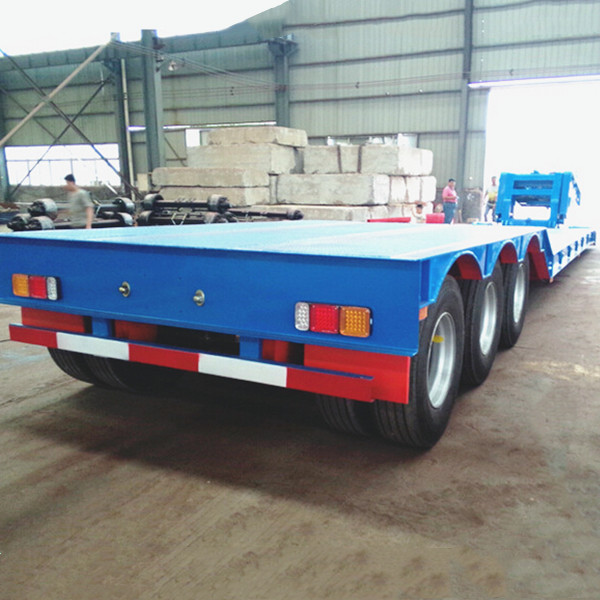 Buy Equipment Transport RGN Lowboy 80T Gooseneck Drop Deck Trailer at wholesale prices