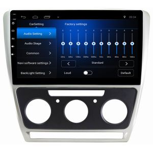 Ouchuangbo car radio dual zone android 8.1 for Skoda Octavia 2010-2013 manual