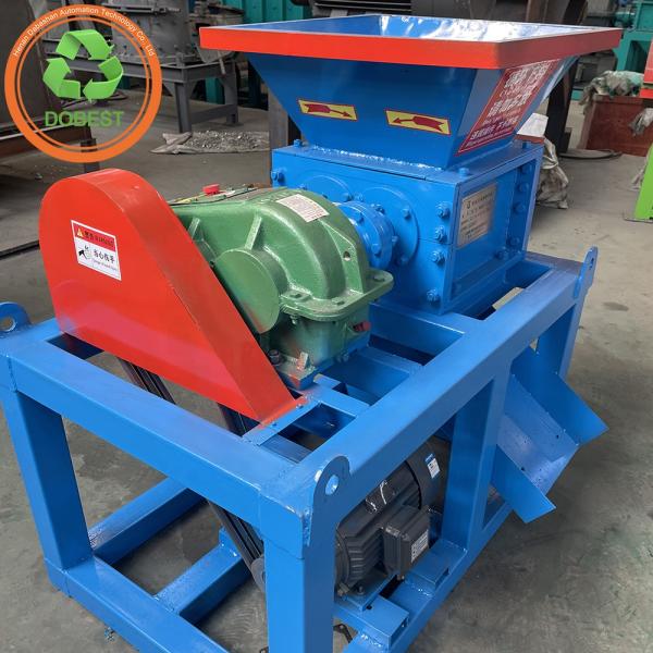 Double Shaft Single Motor Shredder for Custom Small Footprint Pvc Hdpe Pp Pet Scrap