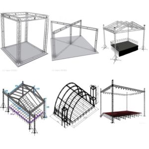 Square Spigot Aluminum Lighting Truss Portable For Event