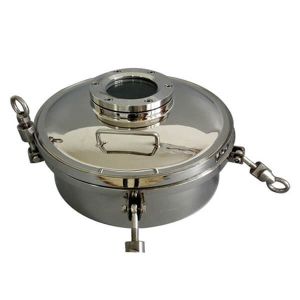 China Sight Glass Circular Manhole Cover High Pressure Elliptical Shaped on sale