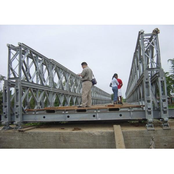 200ft Steel Structure Galvanized Bailey Suspension Bridge