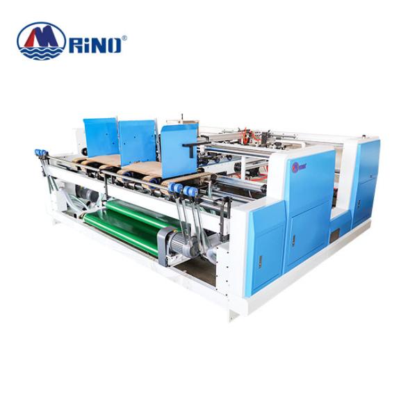 Buy 2300mm Pressing Carton Box Folder Gluer Machine Double Pieces at wholesale prices