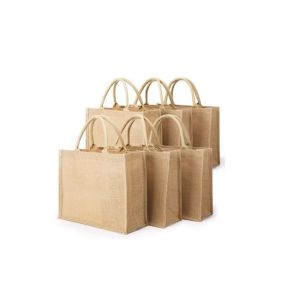 Foldable Burlap Reusable Shopping Bags Multipurpose Practical