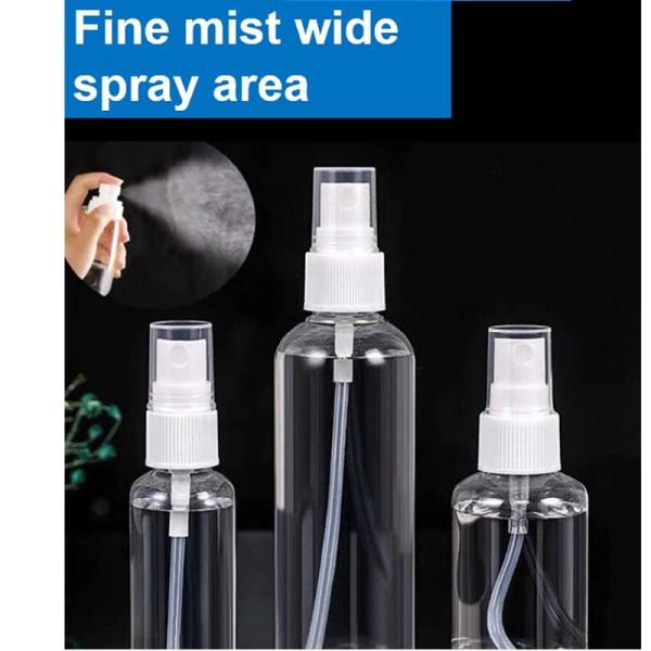 Buy Travel Size portable Empty Plastic Alcohol PET Spray Bottle Hand Sanitizer White Spray Pump Body plastic spray bottle at wholesale prices