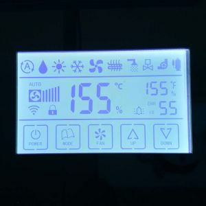 Segment Lcd Custom Design FSTN / TN Lcd Display , Zebra Connector Trans-missive