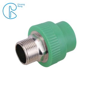 Quality Environment Friendly PPR Pipe Socket Coupling Fitting With Metal Thread for sale
