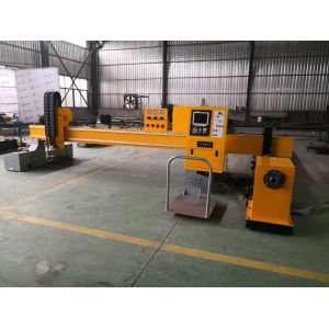 Auto Ignition Fiber Laser Pipe Cutting Machine Electric Adjustable Height