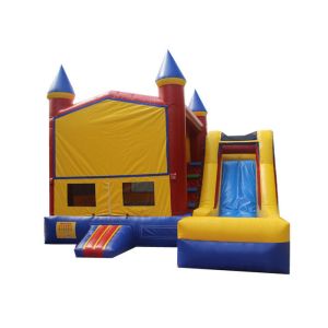 Customized Children Inflatable Bouncer Combo Jump House With Slide Safe Nontoxic