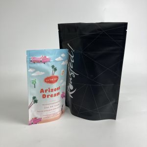 China Custom Printed Food Grade Resealable Mylar Bags Stand Up Zipper Bags for Tea Food Packaging Bags with Aluminum Foil on sale