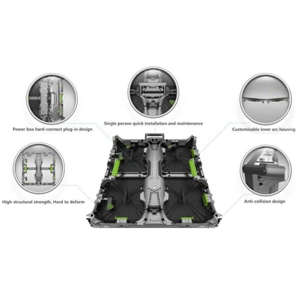 500x1000mm P2.97 P3.91 LED Video Wall Curtain 1000 cd/sqm For Live Event