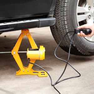 China Cigarette Lighter 3 Ton Scissor Jack Electric Car Scissor Lift With Impact Wrench on sale