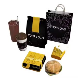 Customized Printing Hamburger Box Fast Food Oil Resistant Packaging Box