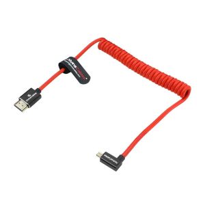 Alvin's 8K Right Angle Micro HDMI Cable Coiled 48Gbps