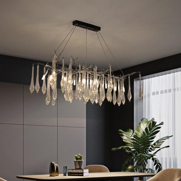 110 - 240V G9 High End Pendant Lights Artificially Blown Bubble Glass