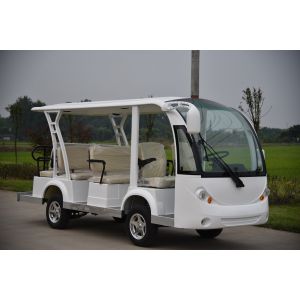 Customized Mini Electric Sightseeing Cars Four Wheels With Hydraulic Braking