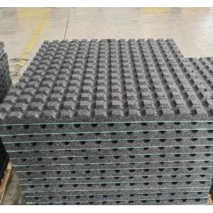 Heavy Duty Non-Slip Rubber Flooring Mats with Holes for Outdoor and Playground