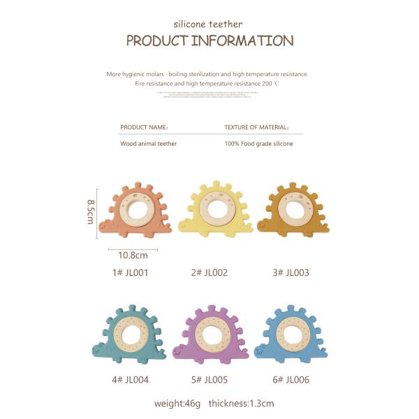 Multi Color Silicone Children Wooden Toys Wristband For Infant