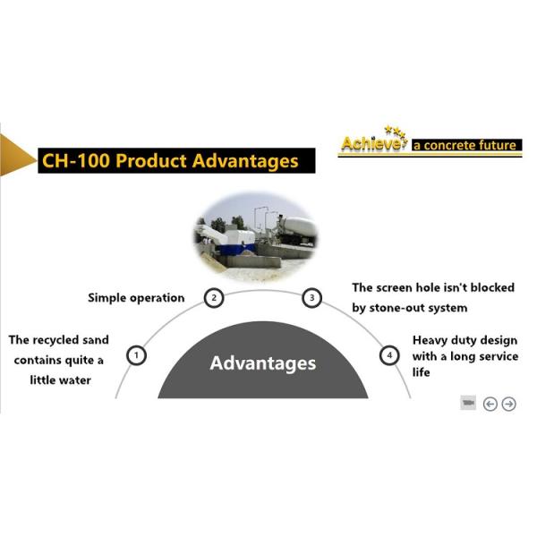 CH-100 CONCRETE RECYCLE SYSTEM Concrete recycler Ready mix reclaimer