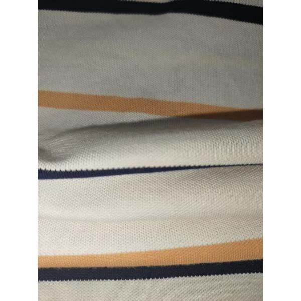 Wear-Resistant Anti-Wrinkle And Refreshing Striped Material Fabric For Polo Shirt
