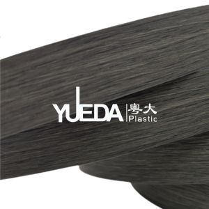 China Matte Surface Dark Gray Wood Grain Edge Banding Edging Strip For Kitchen Cabinets M8771 on sale