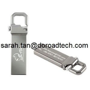 Quality Real Capacity High Quality Metal Hook USB Flash Drive for sale