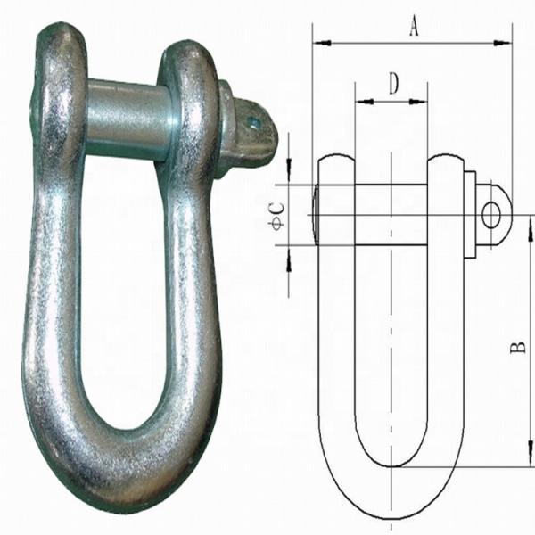 High Strength U Shackle Aerial Cable Tools Safety Stringing Equipment For