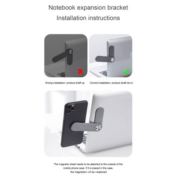 FCC Adjustable Cell Phone Stand , Aluminium Magnetic Suction Phone Holder