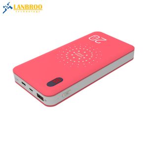 Custom Wireless Power Bank 20000mAh with 3-IN-1 Cable LED Screen Display Type-C