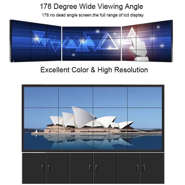 3X3 SAMSUNG 700nits HD 3.9mm floor stand commercial led backlight lcd wall display