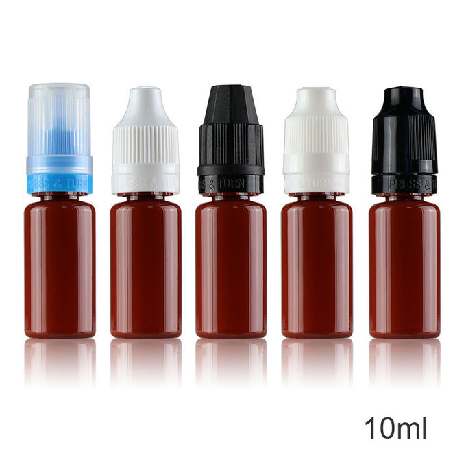 Customied Colors Cap Plasticoil Bottle 10ml E Juice Container Long Servic Life