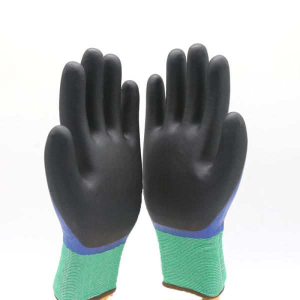Construction / Industry Nitrile Coated Work Gloves Resistant Abrasion High