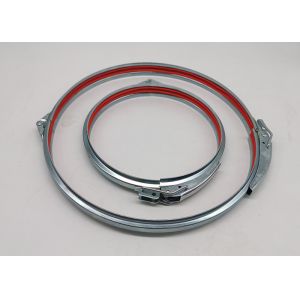 China 1.2mm 2 Inch Galvanized Pipe Clamps For Dust Extraction System on sale