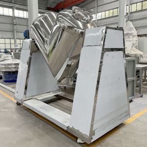 Customized V-Shaped Stainless Steel Seasoning Mixer, Large-Scale Mixing