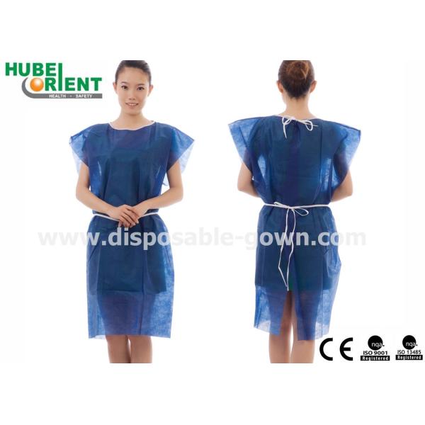 OEM Single Use PP Nonwoven Medical Patient Gown For Operation Room