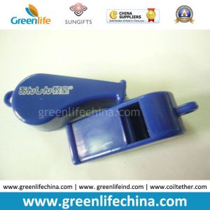 Customized Solid Green Sport Party Whistle W/Star Printing on Sides