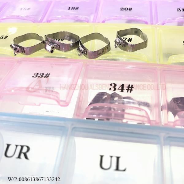 0.018 Slot Dental Pre Welded Orthodontic Molar Band Bracket For Teeth Correction SGS Certified