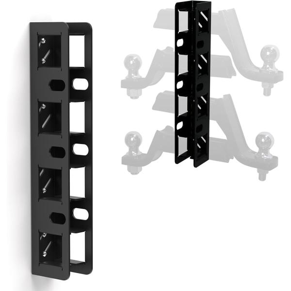 1.25" 2" Hitch Storage Wall Mounted Hitch Receiver for Bike Cargo Rack Storage
