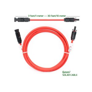 Flexible Connection Solar Cable 3m 4mm2 Extension 30A Rated Current