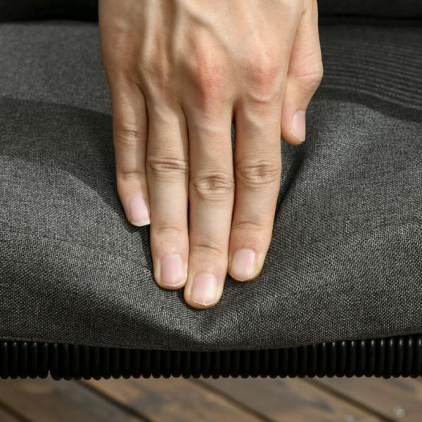 Modern Design Style Folded Dining Table and PE Rattan Armchair Patio Furniture Dining Set