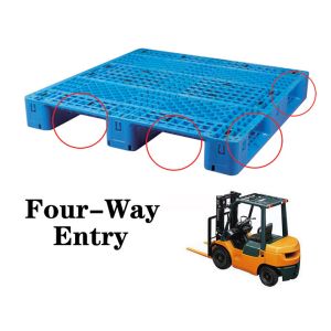 Static Load 2T Dynamic Load 1T Injection Industrial Plastic Pallet Stackable