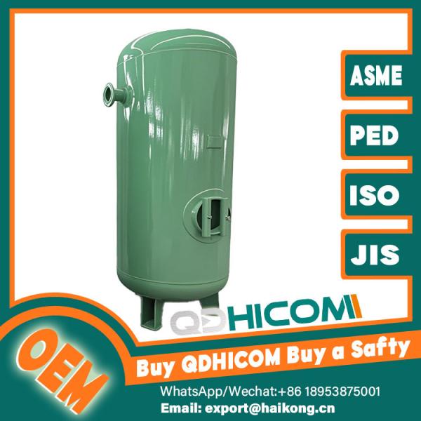 Buy Flow Control Vertical Compressed Air Receiver Tank Spray Coated For Tooling Systems at wholesale prices