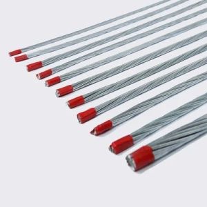 0.8-3mm Diameter ASTM A475 Class A Galvanized Steel Cable 1x7 EHS 3/16'' 7/1