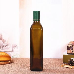 Recyclable Square 500ml Olive Oil Storage Containers