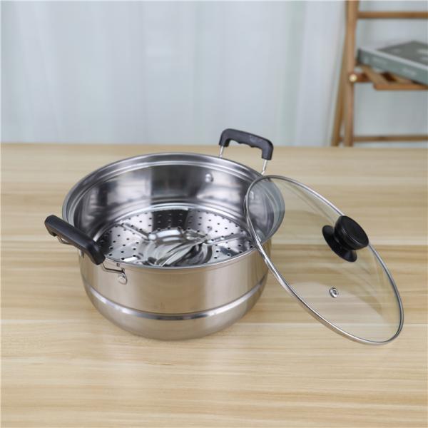 American style 5pcs cookware set kitchen nonstick cooking pot with glass lid