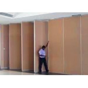 Modern Hotel Partition Wall / Soundproof Sliding Partition Wall