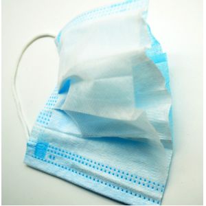 Meltdown Fabric Disposable Face Mask With Earloop Anti Covid 19 3 Layer