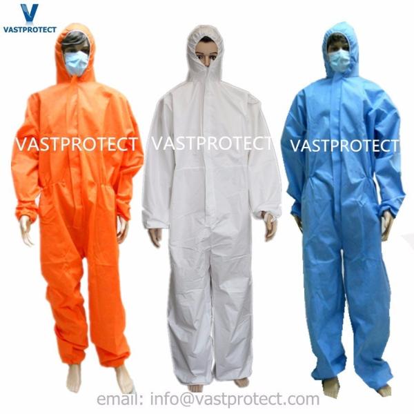 Seam Bounded Industrial Safety Protective Disposable Work Coverall Certificate