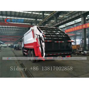 Dongfeng Kinland 6X4 Compression Garbage Truck With Q235B Steel Body